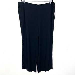 Old Navy Pants High Rise Playa Wide Leg‎ Black 2X